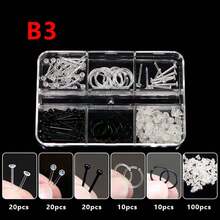 透明耳环，塑料耳环，简单隐形耳环，用于耳部感染，新款耳洞