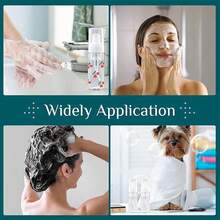 1/2 Pcs Reusable Plastic Foaming Soap Dispenser Bottles 5oz/6.76oz Containers For Facial Cleanser, Shampoo, Lotion & Liquid Soap Dispenser, Travel-Friendly, Multi-Size Refillable Bathroom, Kitchen Essentials, Durable Mousse Maker Pump Bottles