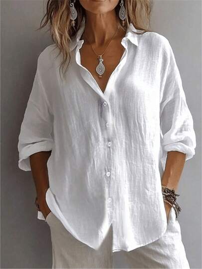 Women's Shirt Floral Graphic Daily Stylish Casual Long Sleeve Shirt Collar Regular Tops Daily Holiday Buttons