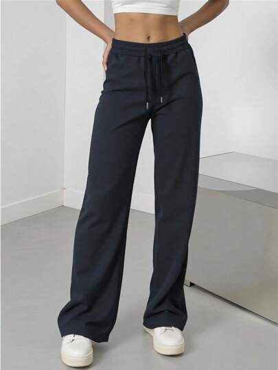 Schwarze Sporthose mit hoher Taille, geeignet für Outdoor-Aktivitäten, Laufen, Lässig, Yoga, Herbst/Winter