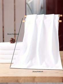 White Super Absorbent Soft Rectangular Towel, Hotel & Travel Exclusive, Quick-Drying Face Towel, Suitable For Vacation & Travel - Multicolor - View 6