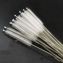 5件套不锈钢清洁刷，可重复使用，厨房用品 - 完美清洁玻璃、硅胶、金属吸管等！厨房用品 厨房配件 厨房工具 - 白色 - 查看 2