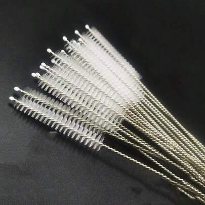 5Pcs Stainless Steel Cleaning Brush Reusable Cleaning Brush Kitchen Supplies - Perfect For Cleaning Glass, Silicone, Metal Straws & More! Kitchen Items Kitchen Accessories Kitchen Tools