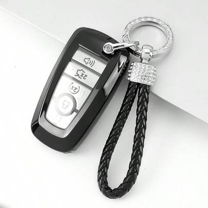 1pc TPU Transparent Key Fob Protector Case, Suitable For Fusion, Explorer, Escape, F150, F250, F350, F450, F550, Edge, Expedition, Anti-Drop Anti-Dust, High-End Refined, Suitable For Women