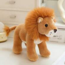 20cm/7,87 pollici Piccolo peluche morbido di animali della giungla, leone, tigre, cervo, leopardo, maiale rosa, asino, peluche di animali selvatici, giocattolo perfetto per compleanno, Capodanno o San Valentino per bambini - Forniture per decorazione di Ognissanti da giardino con animali selvatici