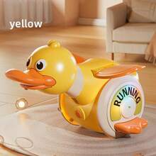 1 pieza Pato giratorio eléctrico para el adiestramiento, Mascota electrónica para guiar el gateo de bebés, Con pato giratorio con sonido y luz para entretener a los niños, Regalo interesante de Navidad/Halloween/Año Nuevo para niños - Multicolor - Ver 12