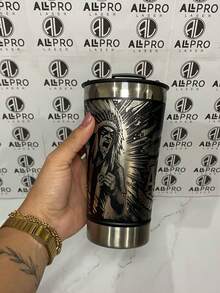 Personalized Thermal Cup With Laser Engraving 360° Various Arts - CHAPECOENSE 01 - View 2