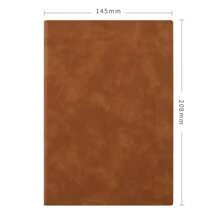 1 pieza Cuaderno de piel personalizado A5, libreta de negocios minimalista, libro de notas con cubierta suave y delicada para oficina, reuniones y notas, útiles escolares, vuelta al cole