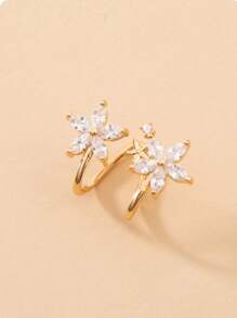 1 pieza Pendientes y envoltorios de pendientes de circonita cúbica exquisitos, joyería decorativa de uso diario para damas