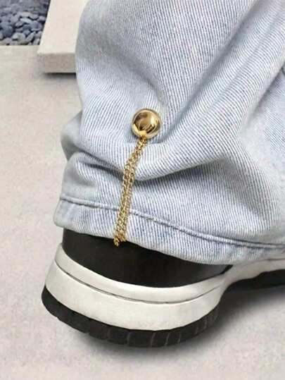 2/4/6/8pcs/Set Adjustable Magnetic Pants Clips & Cuff Clips - Durable Alloy, Detachable Hem Clasps, Suitable For Pants And T-Shirts, Seamless Tight Fastening Accessories, Waist Belt Tightener