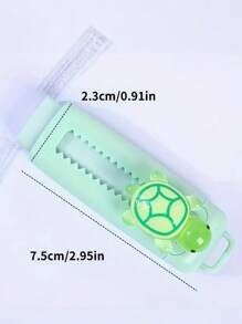 Gomme rétractable mignonne et personnalisée en forme de petite tortue, design extensible pour le dessin et l'écriture, convient pour les examens et l'usage de bureau - Matériau PP durable, gomme en forme de tortue mignonne, design de gomme de dessin animé créatif, propre et peu émiettante, style poussoir personnalisé, convient pour la rentrée scolaire, fournitures scolaires, gommes pour enseignants, outils de correction de bureau et d'étude, fournitures scolaires, rentrée des classes