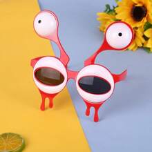 1pc Funny Alien Big Eye Photo Prop Glasses, Snot Bug Shaped Novelty Sunglasses, Suitable For Birthday, Party, Amusing Events (Slight Color/Product Variations May Occur Between Batches, But Won't Affect Normal Use)