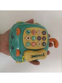 1 caja Juguetes de teléfono para bebés, juguetes musicales para bebés, juguetes musicales de coche para bebés, juguetes para niños y niñas, teléfonos de juego para niños, juguetes educativos para el desarrollo infantil, juguetes con luz con cara de gato linda, regalo para niños