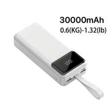 50000/30000mAh Portable Power Bank, Phone Battery Pack With 22W Fast Charger, LED Power Display/Camping Light/USB/Type-C Port, Compatible With IOS/Android Phones And Digital Devices, High Capacity Outdoor Emergency Backup Power Supply - Multicolor - View 7