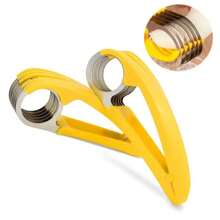 1pc Banana Slicer, Multifunctional Manual Thin Sausage/Fruit Salad Cutting Gadget