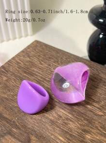 1pc Women's Charm Purple Series Asymmetrical Round Bracelet, Sexy Design Suitable For All Year Round Wear And Party Gift