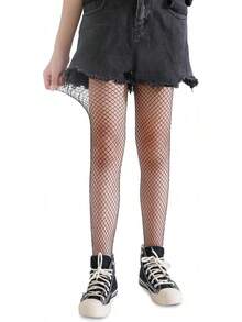 Pareberry Girl's Wide Fishnet Stockings Children's High Waist Mesh Tights For Age 5-14