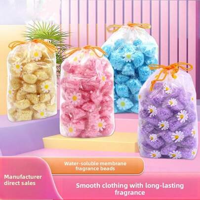 Oferta de 100/50/30 piezas, perlas potenciadoras de aroma para la colada, perlas aromáticas multiusos para la limpieza de la ropa, aroma duradero, para el hogar, dormitorio, viaje, suministros de lavandería, cápsulas de lavado, perlas de perfume para damas