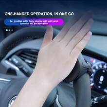 1pc Easy-Grip Silicone Steering Wheel Knob 360° Smooth Rotation One-Hand Operation With Built-In Metal Bearing & Non-Slip Grip
