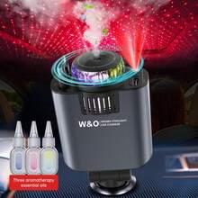 W&O Three-In-One Multifunctional Car Charger - Perfume Machine, Purple Starry Sky Ceiling Light, Dual 80cm/32inch Retractable Cable, Durable , Air Freshener Car Perfume Auto Fragrance - Great Atmosphere - Perfect Christmas Birthday Gift - 1pack PERFUME-ABC - 查看 5