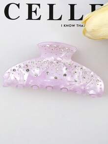 1 件轻奢醋酸纤维全钻高端发爪夹发夹发夹下巴夹发夹发束发夹发夹，适合女性日常旅行、聚会、旅行时作为发饰使用。发饰 - 彩色 - 查看 15