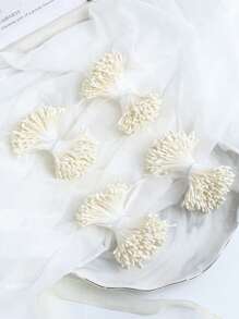 1pc Artificial Flower Stamens - Double-Headed Flower Stamens 2.36in, No Battery Required, Suitable For Weddings, Christmas, Flower Arrangement Decoration, DIY Sewing, Floral Decoration, Artificial Flowers, Wedding Decoration And Handicrafts - Home Floral Decoration Products - Plastic Material, Christmas Handicrafts, Elegant Decoration - No Container, No Electricity Required