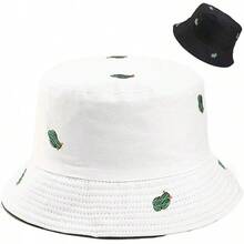 Unisex Reversible Bucket Hat For Beach And Fishing - Cactus - View 1