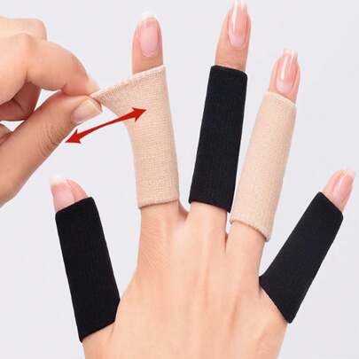 Finger Guard, Elastic Breathable Finger Protector, Thumb Support Compression Guard, Relieve Pain Arthritis Trigger Finger Exercise Writing 1 Piece