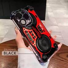 Designed For IPhone 16/15/14/13/12/11 Xs Pro Max Plus Phone Case Luxury Electroplated Clear Drop Protection Four Corner Anti Shockproof Protective Limited Edition Men Girl Western Tify Case Cover Milwaukee Tool M18 Fuel 07v-I102 Collection - 黑色 - 查看 2
