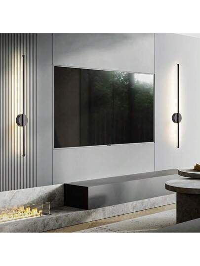 LED Rechargeable Wand Verlichting Wireless Internal Sconce 50 80cm Dimming Livingroom Sofe Beside Bedroom Lamp Infinite Remote Control Switch Study Interior ation Night view 2