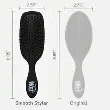 Wet Brush Shine Enhancer Hair Brush, Purple - Exclusive Ultra-Soft IntelliFlex Bristles - Natural Boar Bristles Leave Hair Shiny And Smooth For All Hair Types - For Women, Men, Wet And Dry - màu đen - Xem 7