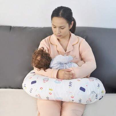 1pc Maternity Nursing Pillow, Pregnancy Companion, Breastfeeding Made Easier, Soft Support, Relieves Waist & Back Pressure, Comfortable For Mom & Baby, Thoughtful Design Accompanies Every Precious Nursing Moment.