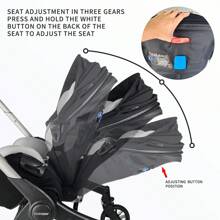 Portable Baby Stroller, Lightweight And Foldable, Metal Frame, Adjustable Seat Angle, Push Both Directions, Adjustable Sunshade Roof | Perfect For Travel And Outdoor Use, - Available In Multiple Colors, Black/Pink/Green - 黑色 - 查看 8