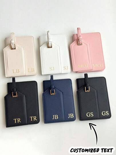 Personalized Customizable Text, Passport Covers And Luggage Tags, Creative Gifts For Holidays, Birthdays, Bridesmaids, Wedding Favors, Gifts For Women, Gifts For Men, Mother's Day, Father's Day