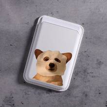 Magnetic PU Leather Card Bag Personality Pattern Cartoon Text Cute Mini  Wallet For Magnetic Artificial Leather Wallet Phone Case For Iphone 16 Pro Max, 15/14 PLUS, 13/12/11 Pro   Galaxy S25 Edge S24FE S23Plus S22 ULTRA+ - White-leopard - View 8