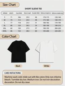 Men's Shirts Cartoon Guy With Headphones Fun Style Round T-Shirt Cotton 100% Streetwear - Blanco - Ver 10