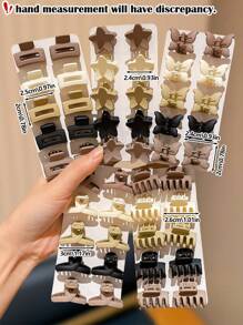 10/20/30/50 pezzi di fermagli per capelli retrò multicolore, di dimensioni piccole adatti per uso casual all'aperto, regalo carino per ragazze, accessori per capelli da donna alla moda, ideali per raccogliere la coda di cavallo