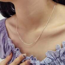 925 Sterling Silver Luxury Simple Pendant Necklace For Women, Gift For Christmas, Thanksgiving, Valentine's Day, Anniversary