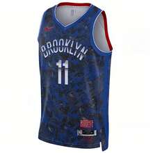 Nike Áo bóng rổ kỷ niệm thêu Irving của  Nets dành cho nam - Màu xanh lam - Xem 1