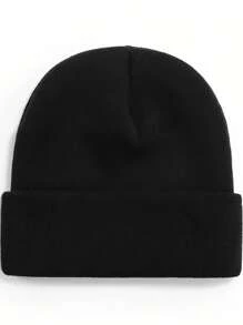 Customizable Unisex Beanie Hat - Personalized Photo/Text Print, Lightweight Stretchy Knit, Machine Washable Winter Ski Cap For Running, Workouts, Outdoor Activities & Thanksgiving Gifts, Winter Hats, Running Headwear, Versatile Headgear, Customizable Print
