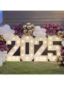 Números de marquesina de 3 pies, números luminosos, números de mosaico para globos, marco de globo número 1, letras luminosas de marquesina, decoraciones de cumpleaños 0123456789, decoraciones de fiesta de aniversario, decoraciones de cumpleaños, decoraciones navideñas