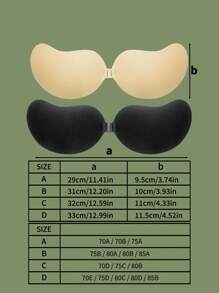2pcs/Set Strapless Self-Adhesive Push-Up Bra Inserts (Upgraded: Better Adhesiveness And Softer Fabric)