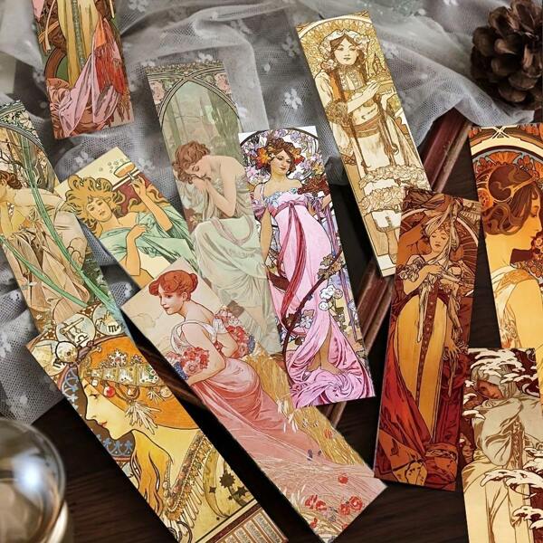 30Pcs Artistic Bookmarks, Literary Aesthetic, Minimalist & Creative Design, Memo Bookmarks, Gift Idea