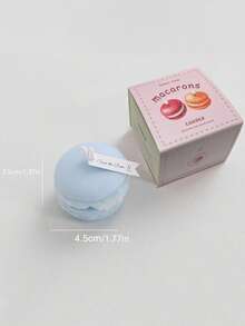 1 pièce Bougie décorative artisanale en forme de macaron, cadeau de mariage et de nouvel an, décoration de chambre, cadeaux - Multicolore - Voir 15