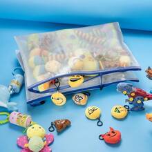 10pcs/5pcs/1pc Zipper File Bags, Waterproof Plastic Mesh Pouch For Office School, Board Game Storage Bags, Multifunctional Colorful Waterproof Zipper Bags, Convenient For Organization, Can Be Used For Storing Study Supplies, Puzzle Toys, And Office Supplies.(Size 24cm*11cm/9.4in*4.3in, Multicolored), Pencil Case, Pencil Pouch, School Bag, School Supplies, Back To School