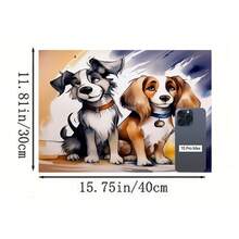 1pc Pet Placemat With Dog Print, Quick Dry Pet Feeding Mat, Easy To Clean, Suitable For Pets All Year Round, Dog Cage Mat, Cat Cage Mat, Pet Cage Pad - Multicolor - View 25