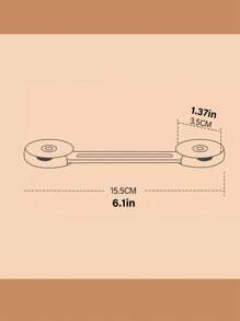 2/4pcs Safety Cupboard Door Lock, Anti-Pinch Drawer Lock, Safety Cabinet Locks, Proofing Latches, Anti-Pinch Drawer Locks, Transparent Lowered Safety Locks,For Fridge Cabinets Drawers Toilet Easy Install No Tools Needed, Adjustable Strap, Halloween, Valentine's Day, Christmas, Thanksgiving Gifts