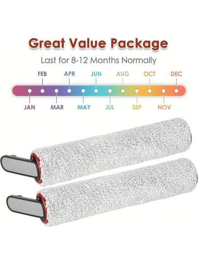 Replacement Set Dreame H12 Pro Cordless Wet Dry Stofzuiger Cleaner, Includes Brush Rollers HEPA Filters view 8