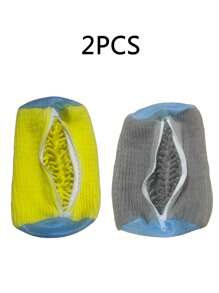 1/2PCS Shoe Washing Machine Bag , Laundry Shoe Cleaning Bag For Washer And Dryer, Reusable Laundry Bags Mesh Wash Bags For Adults And Kid's Shoes,Our Shoe Washing Machine Bag,360° Shoe Washing Machine Bag - Anti-Deformation, Machine Washable, Air-Dryable, Protective Laundry Bag Lined With Thick Fleece, Perfect For Sneakers And Casual Shoes,