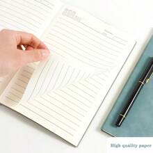 1 pieza Cuaderno de piel personalizado A5, libreta de negocios minimalista, libro de notas con cubierta suave y delicada para oficina, reuniones y notas, útiles escolares, vuelta al cole